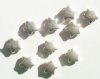 10 9x4mm Antique Silver Metal Star Beads